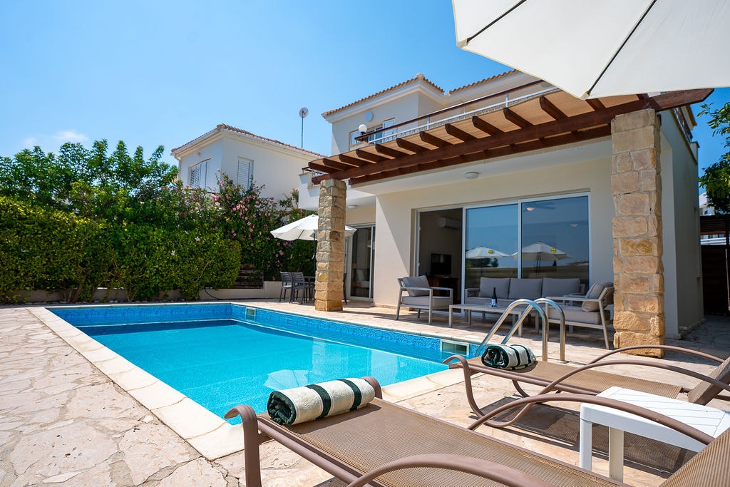 Villa with swimming pool and patio
